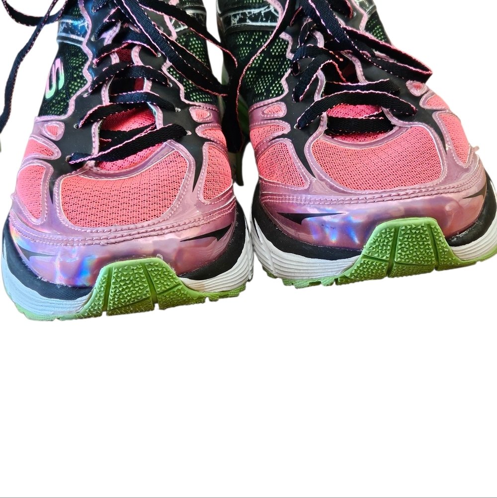 Skechers Relaxed Fit Memory Foam Air Cooled Running Shoes Womens 10 Pink Black - Picture 4 of 8